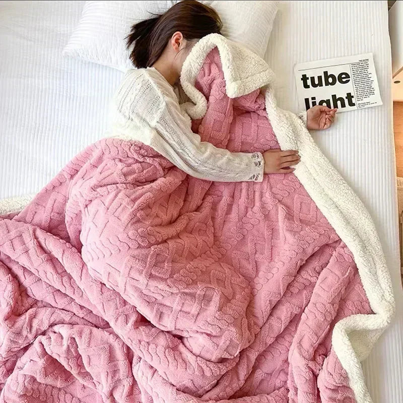 Thick Lambswool Winter Blanket