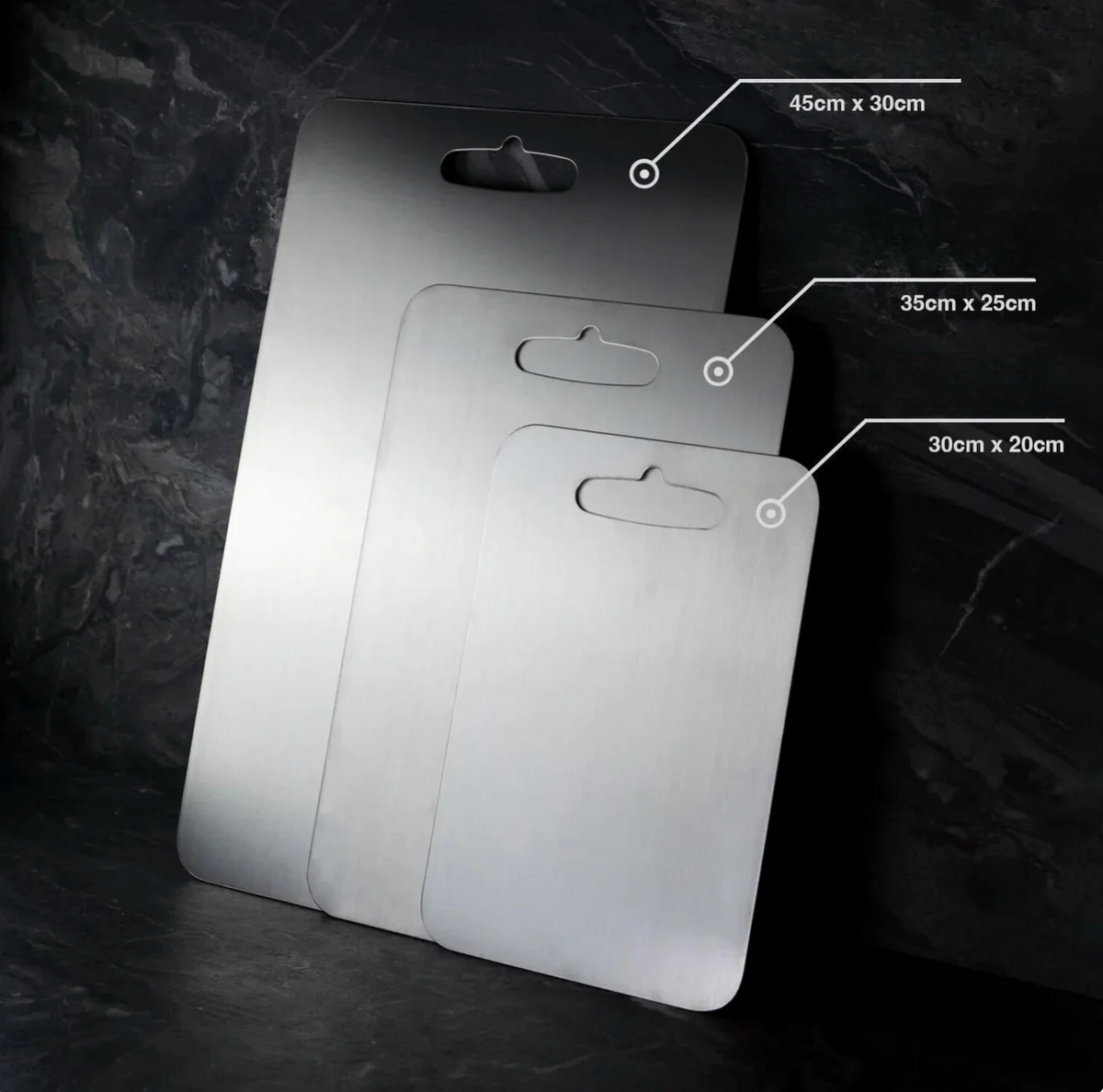 Titanium Cutting Board - Scratch-Resistant & BPA-Free