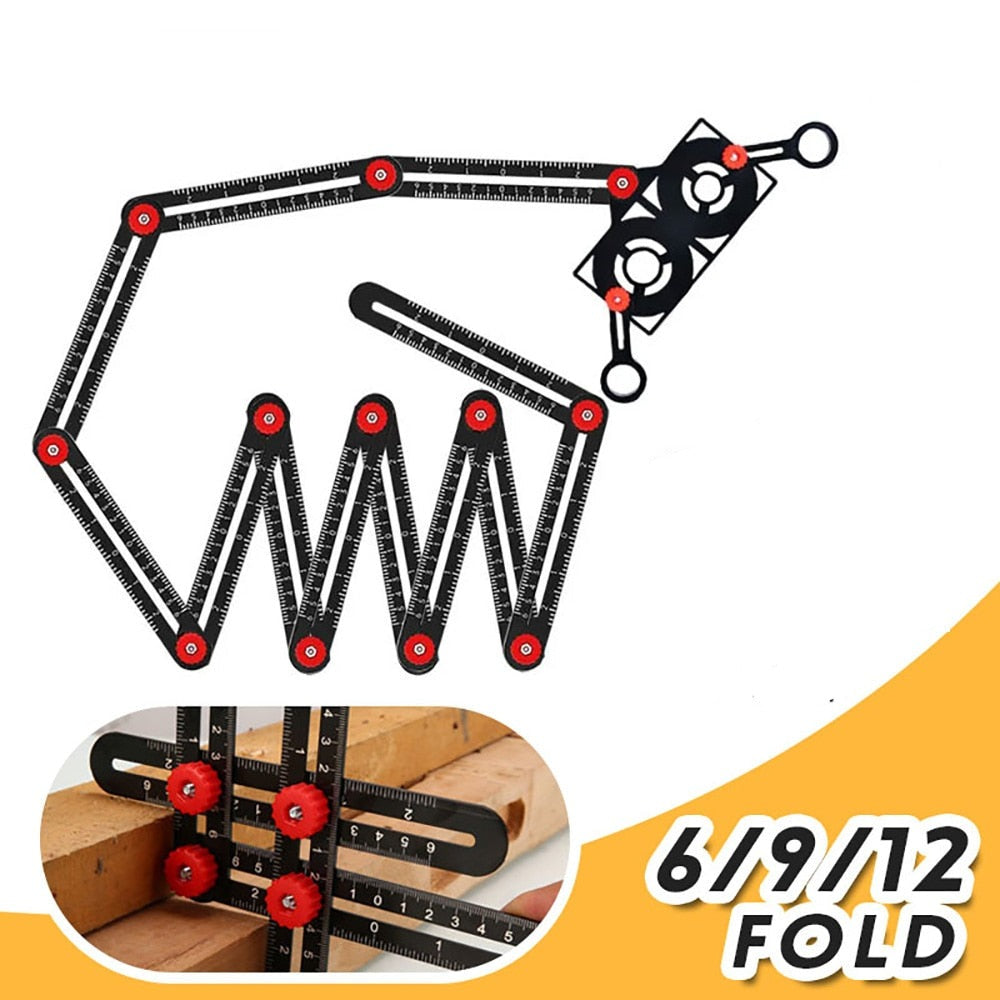 Multifunctional Metal Angle Ruler for Precision