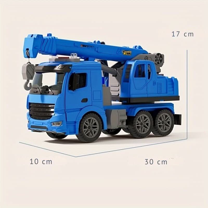Toy Crane Truck with Light and Sound for Creative Construction Play