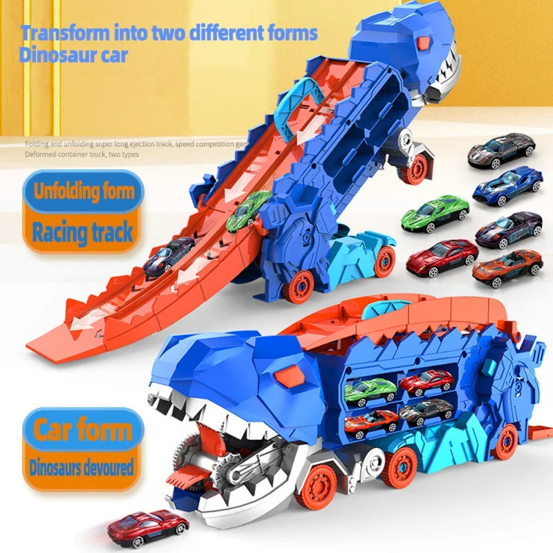 Transformable Dinosaur Racing Adventure Playset