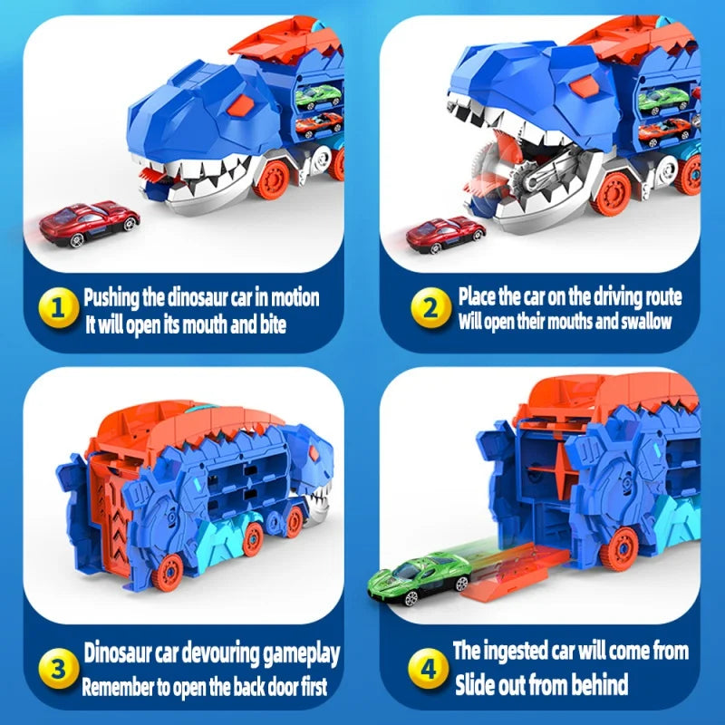 Transformable Dinosaur Racing Adventure Playset