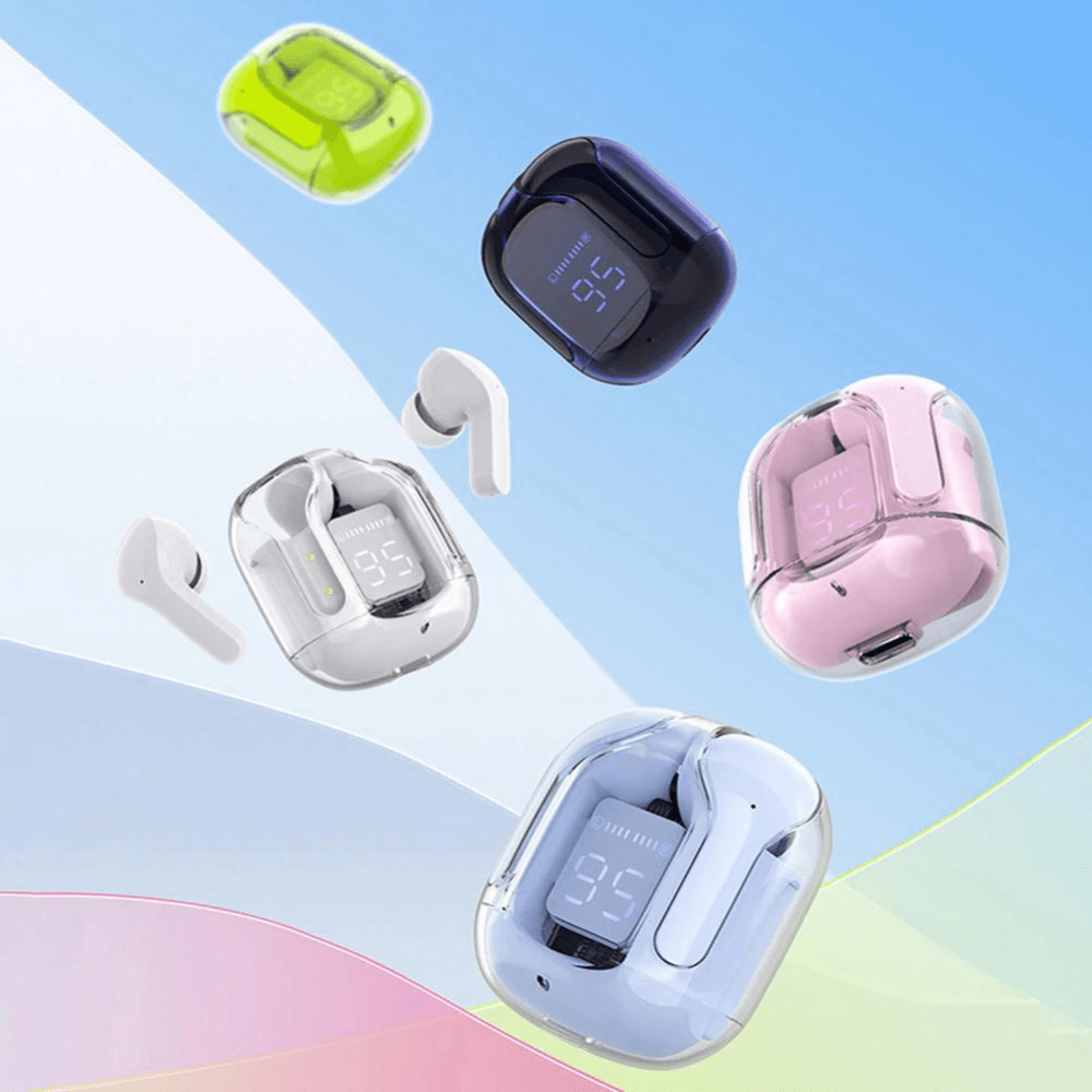 Transparent LED Bluetooth Earphones