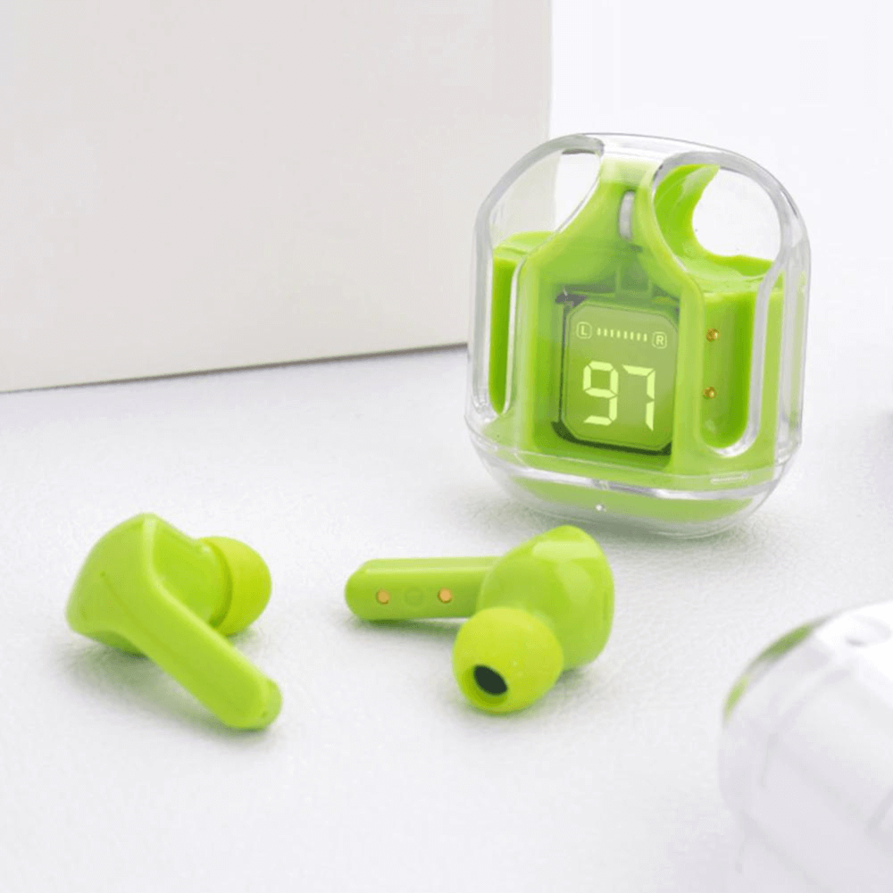 Transparent LED Bluetooth Earphones