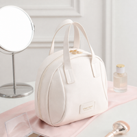 Travel Makeup Bag | Waterproof PU Leather, Multi-Layer Design