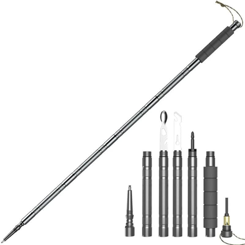 Trekking Pole — Compact Collapsible Staff with Integrated Tool Kit