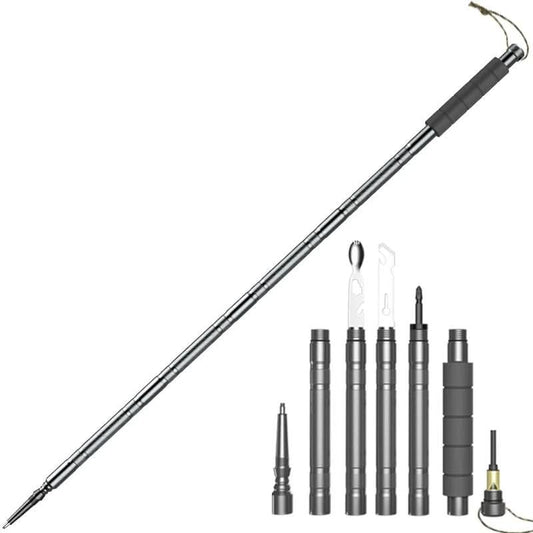 Trekking Pole — Compact Collapsible Staff with Integrated Tool Kit