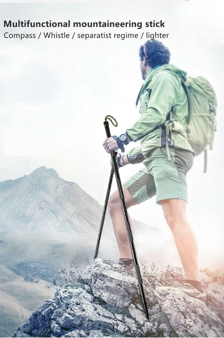 Trekking Pole — Compact Collapsible Staff with Integrated Tool Kit