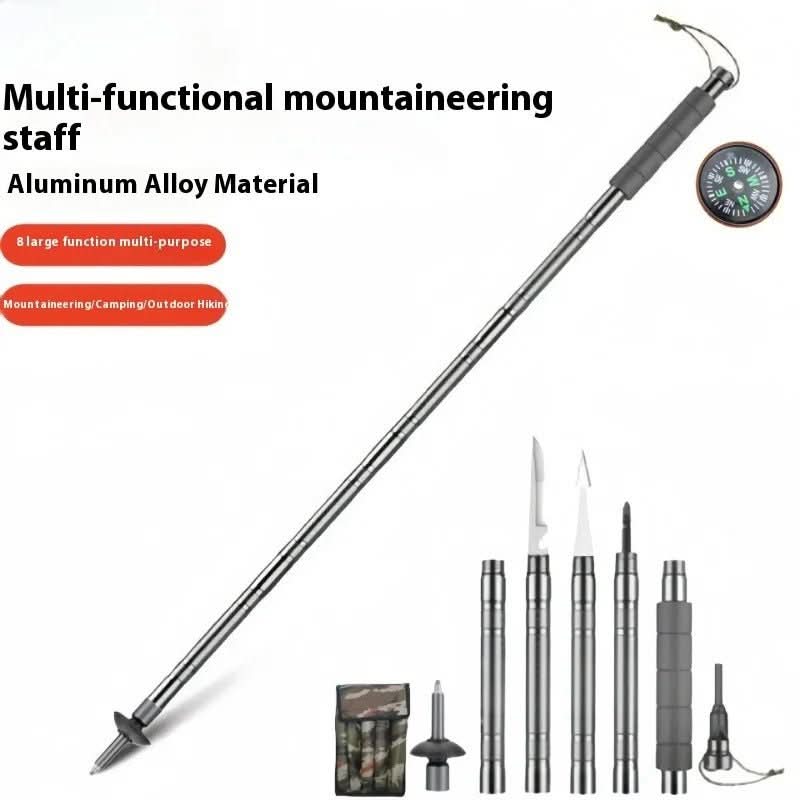 Trekking Pole — Compact Collapsible Staff with Integrated Tool Kit