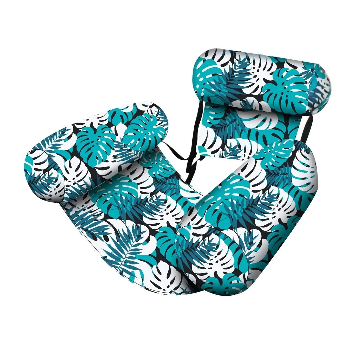 Tropical Style Inflatable Lounger — Adjustable Backrest Pool Chair