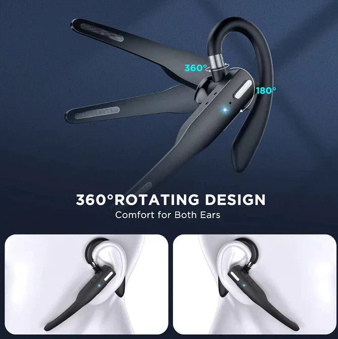 Trucker Dual Mic Wireless Bluetooth 5.1 Noise Cancelling Headset Earpiece