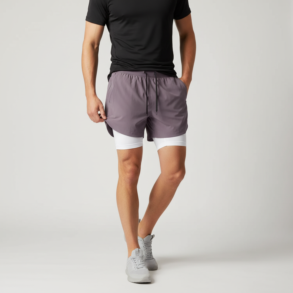 Two-Layer Athletic Shorts