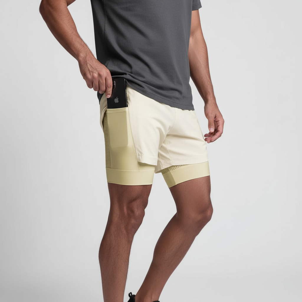 Two-Layer Athletic Shorts