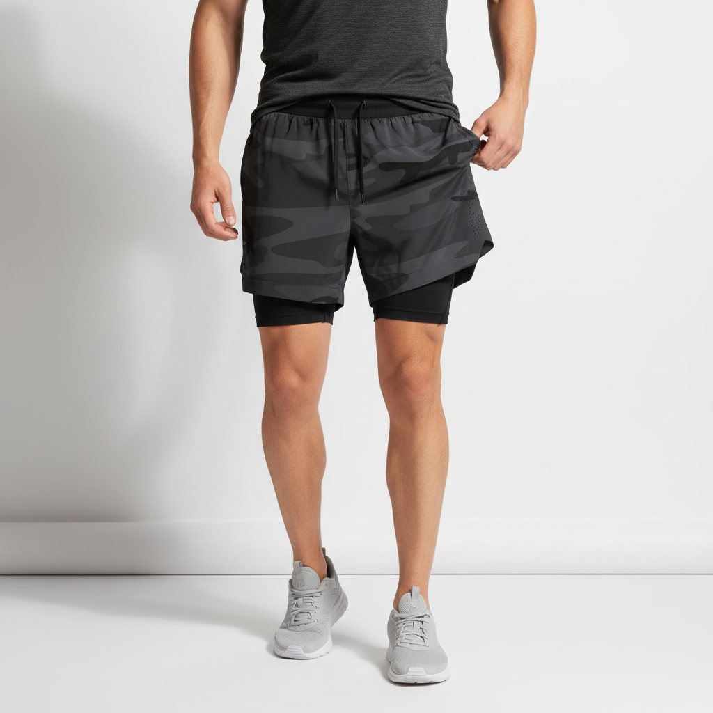 Two-Layer Athletic Shorts