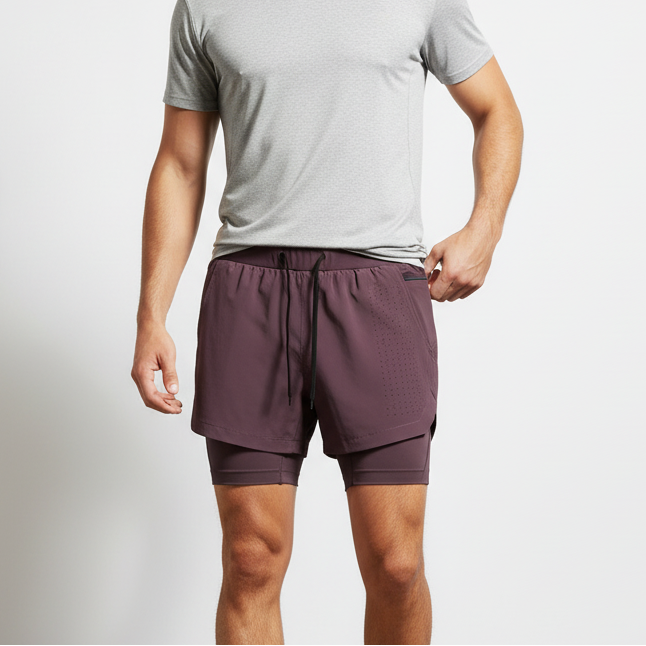 Two-Layer Athletic Shorts