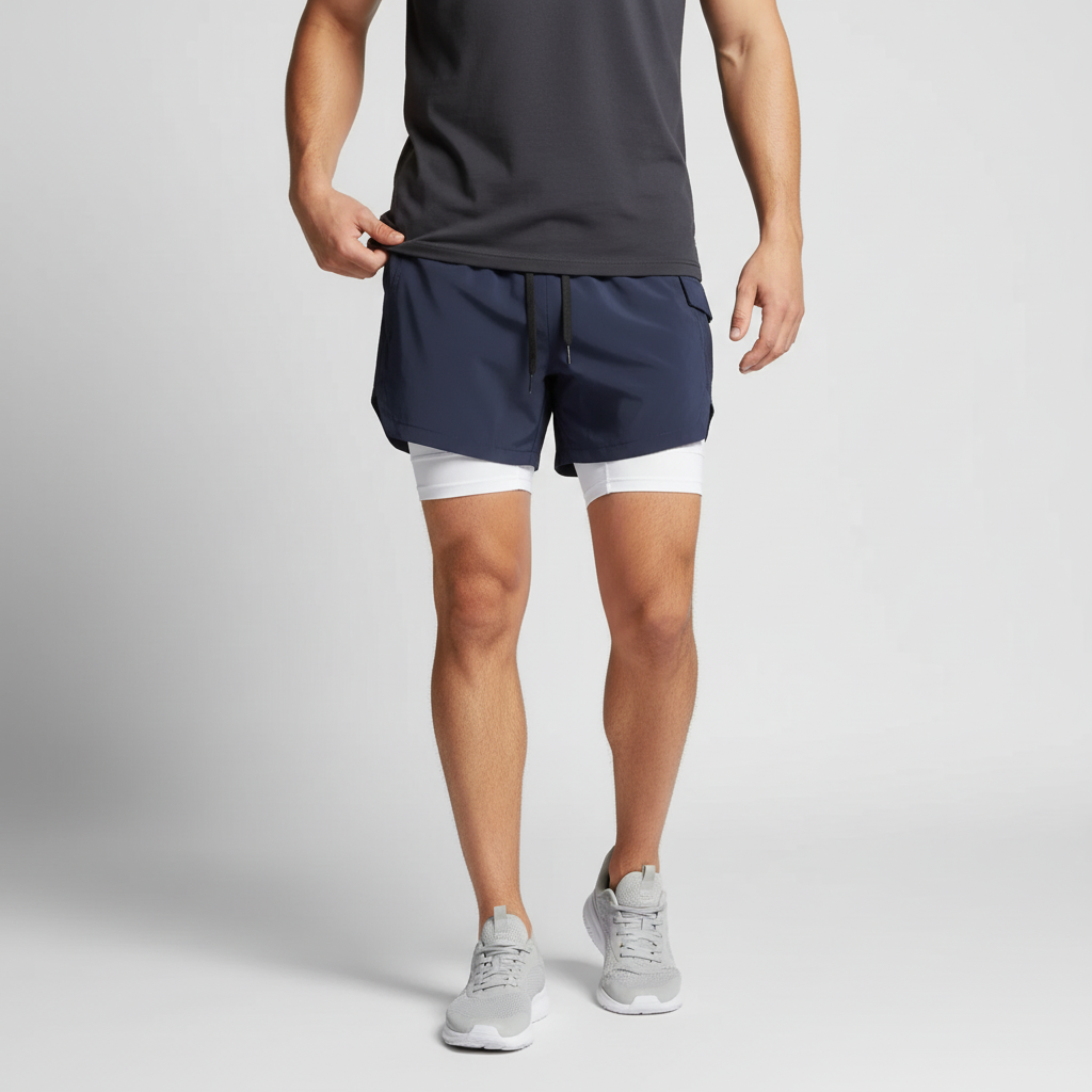 Two-Layer Athletic Shorts