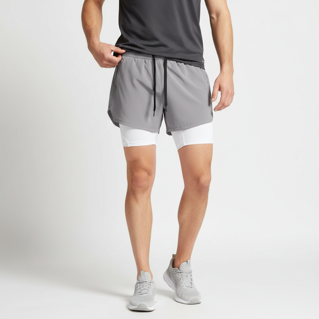 Two-Layer Athletic Shorts