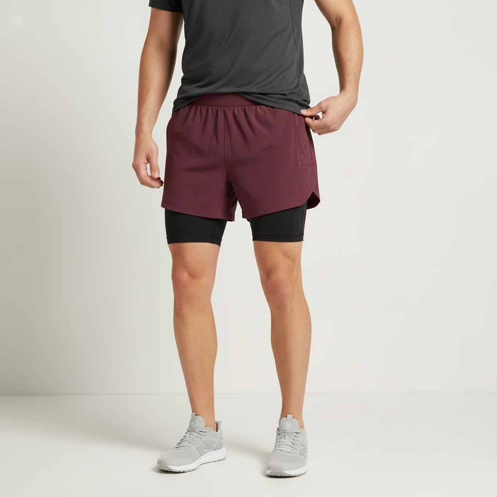 Two-Layer Athletic Shorts