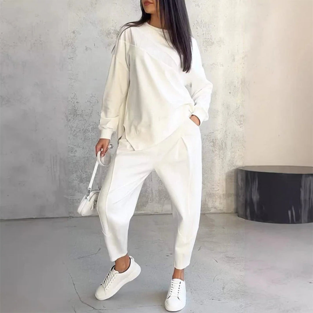 Two-Piece Sweater and Trousers Set