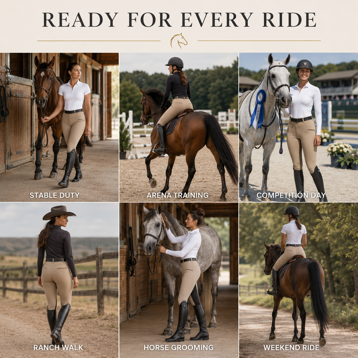Two-Tone Riding Breeches