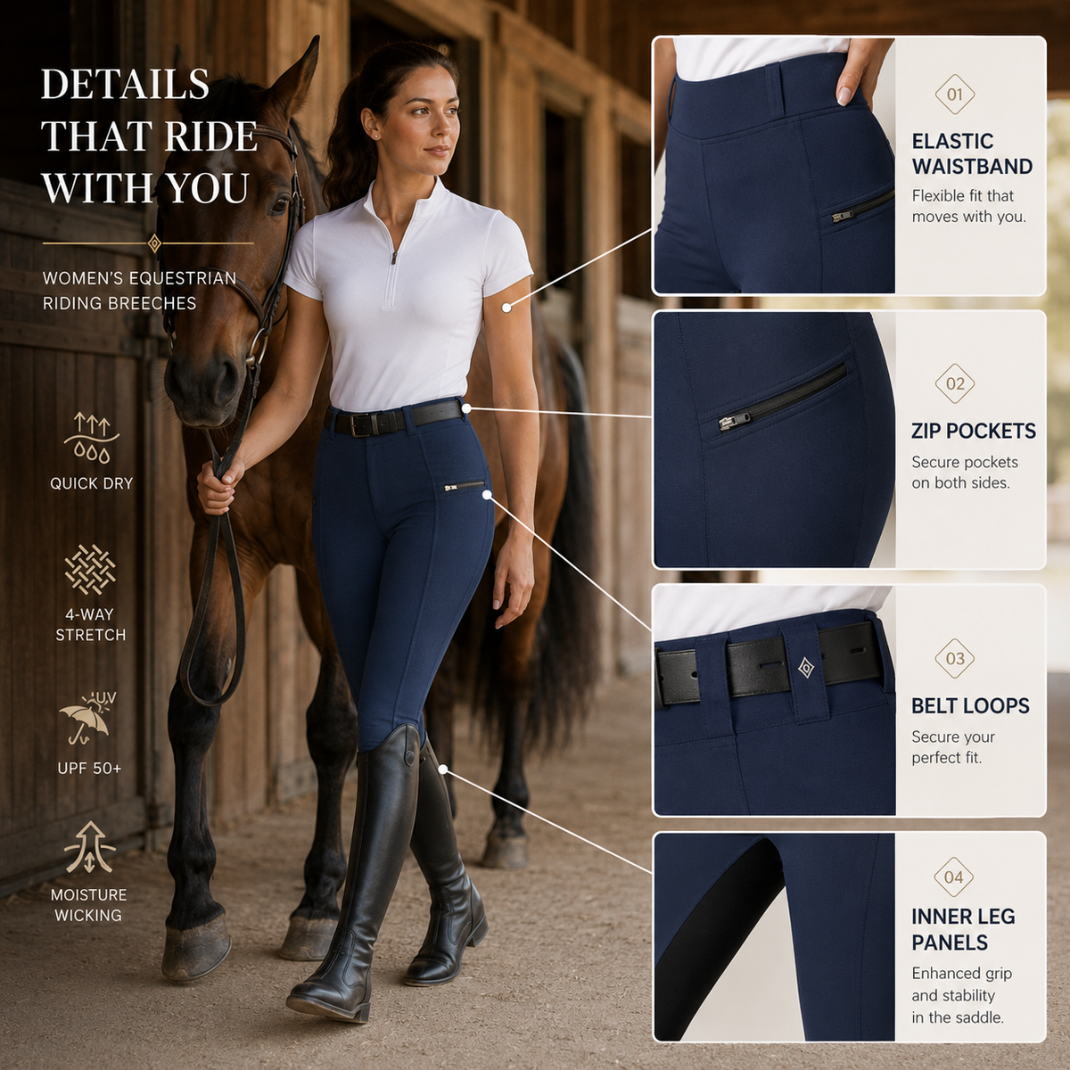 Two-Tone Riding Breeches