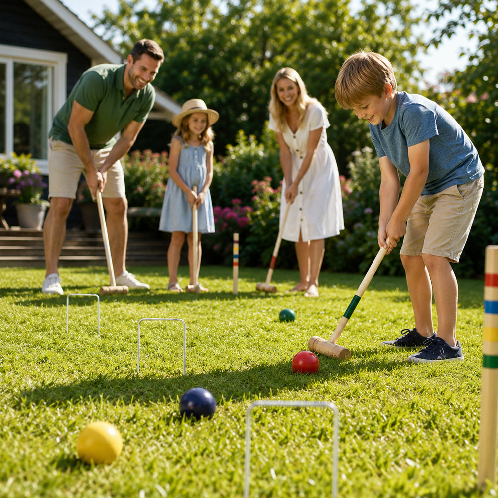 Ultimate Summer Lawn Game Bundle with 5 Classic Outdoor Games