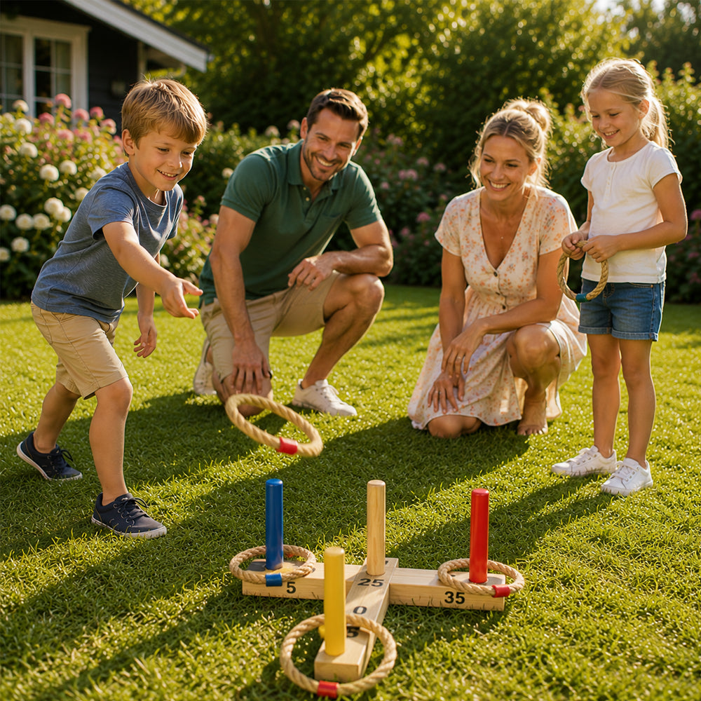Ultimate Summer Lawn Game Bundle with 5 Classic Outdoor Games