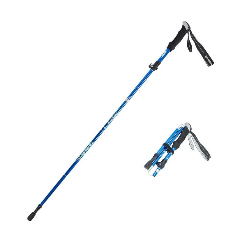 Ultra Light Adjustable Length Trekking Poles with Extendable Interlocking Mechanism