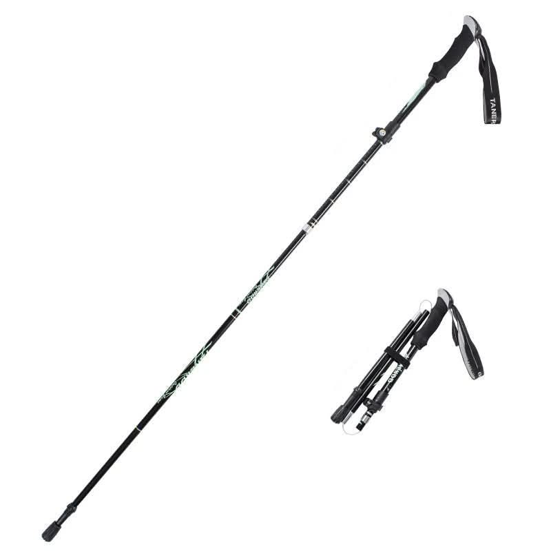 Ultra Light Adjustable Length Trekking Poles with Extendable Interlocking Mechanism