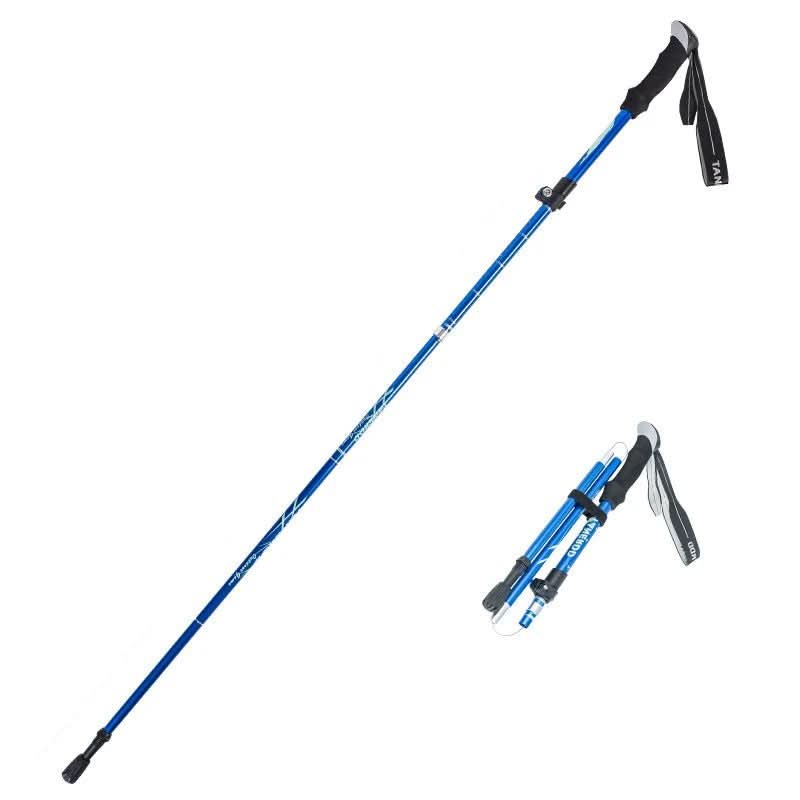 Ultra Light Adjustable Length Trekking Poles with Extendable Interlocking Mechanism