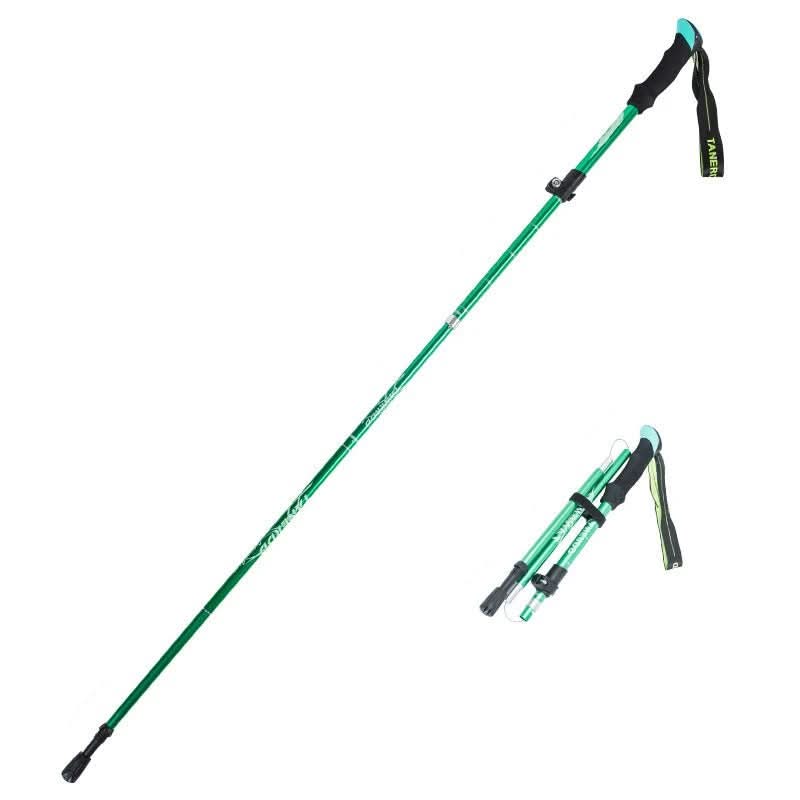 Ultra Light Adjustable Length Trekking Poles with Extendable Interlocking Mechanism
