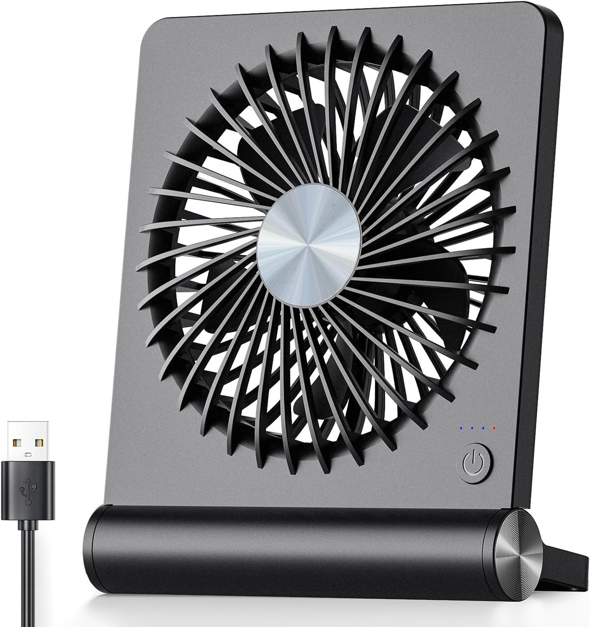 Ultra-Quiet Compact Table Fan for Home