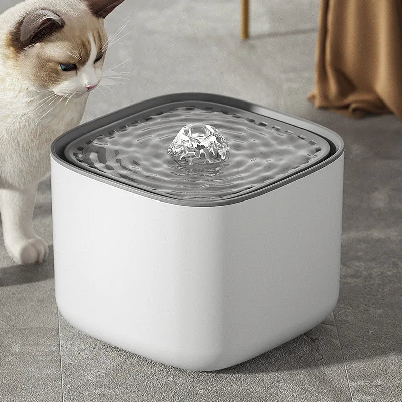 Ultra-Quiet Pet Water Fountain - 3L Capacity - BPA-Free Material