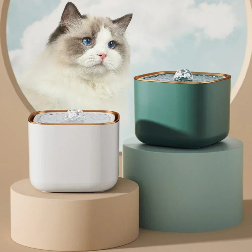 Ultra-Quiet Pet Water Fountain - 3L Capacity - BPA-Free Material
