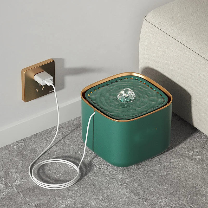 Ultra-Quiet Pet Water Fountain - 3L Capacity - BPA-Free Material
