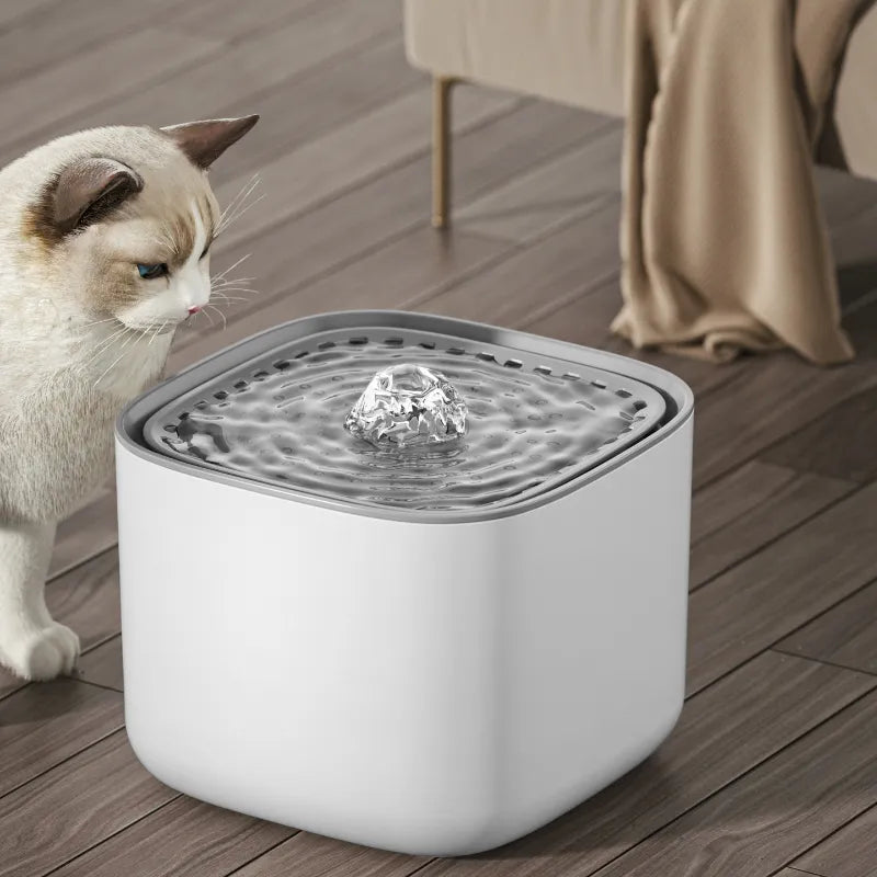 Ultra-Quiet Pet Water Fountain - 3L Capacity - BPA-Free Material