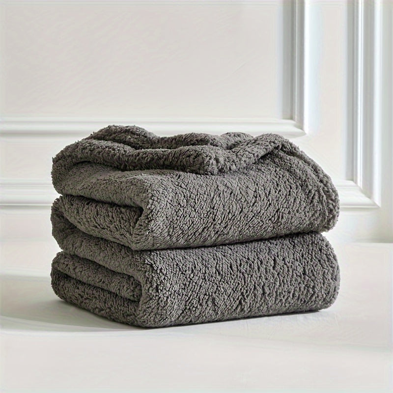 Ultra-Soft Sherpa Fleece Blanket – Warm and Comfortable for Home