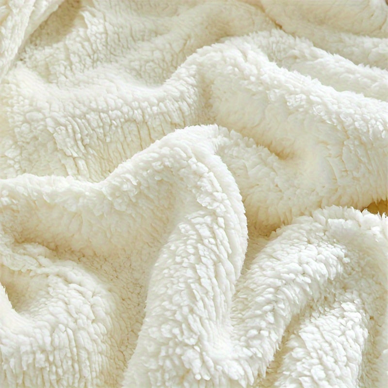 Ultra-Soft Sherpa Fleece Blanket – Warm and Comfortable for Home