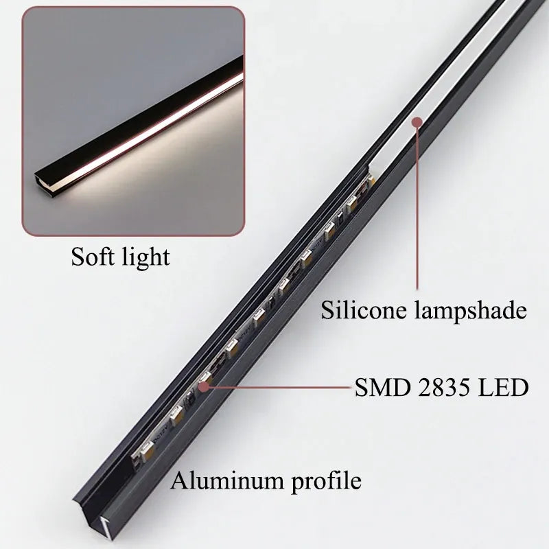 Ultra-Thin LED Under-Cabinet Light Strips – Adjustable Length, Energy-Efficient, Ideal for Kitchen and Living Room Lighting