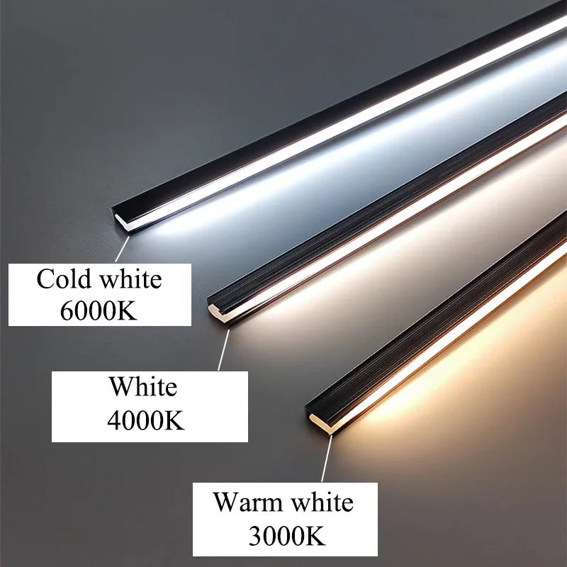 Ultra-Thin LED Under-Cabinet Light Strips – Adjustable Length, Energy-Efficient, Ideal for Kitchen and Living Room Lighting