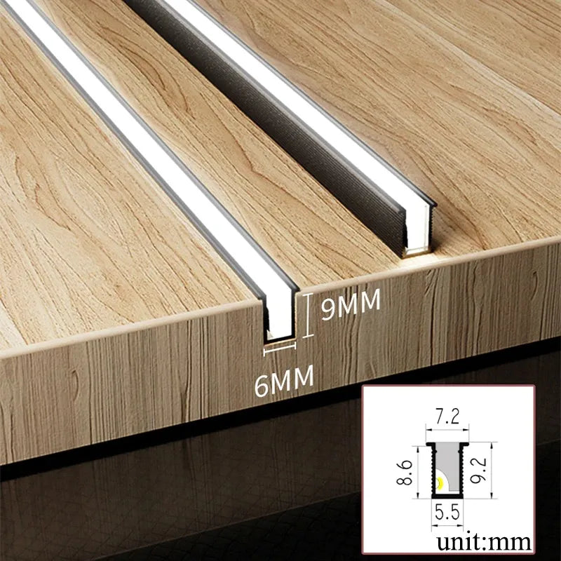 Ultra-Thin LED Under-Cabinet Light Strips – Adjustable Length, Energy-Efficient, Ideal for Kitchen and Living Room Lighting