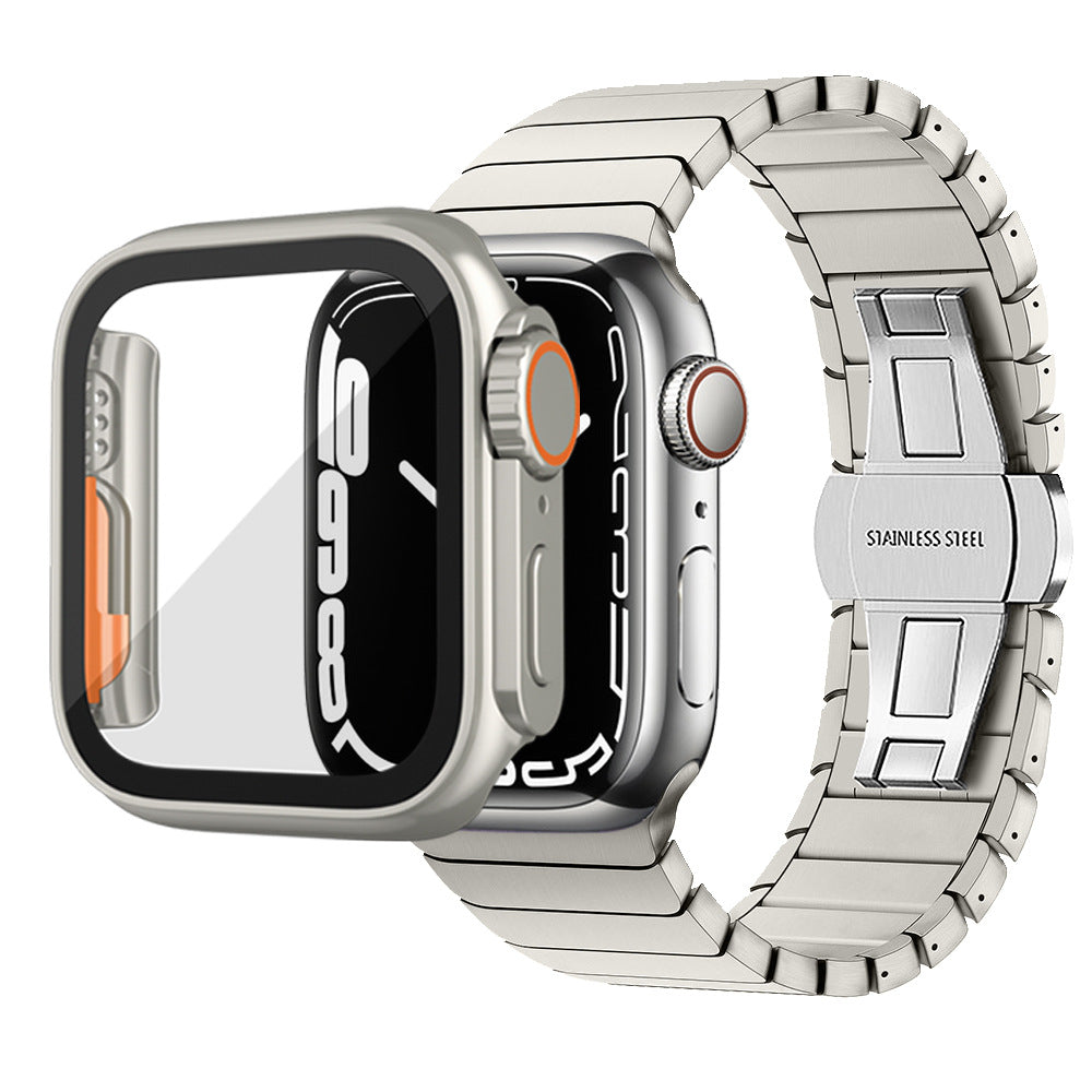 Ultra-Thin & Waterproof Watch Case with Tempered Glass Film