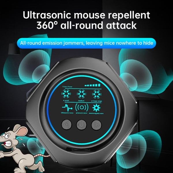 Ultrasonic Bee & Wasp Repellent Device - Chemical-Free 360° Coverage for Home & Outdoor Pest Control