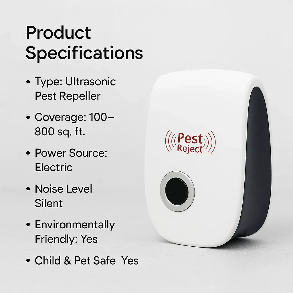 Ultrasonic Squirrel Repeller Device - Pest Control for Gardens & Yards