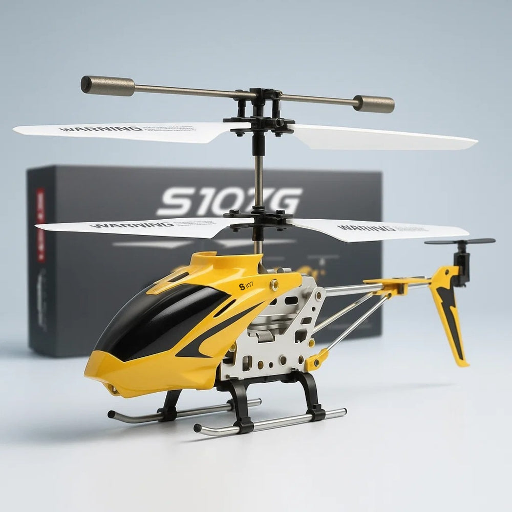 Unbreakable Mini RC Helicopter with Gyro - Red