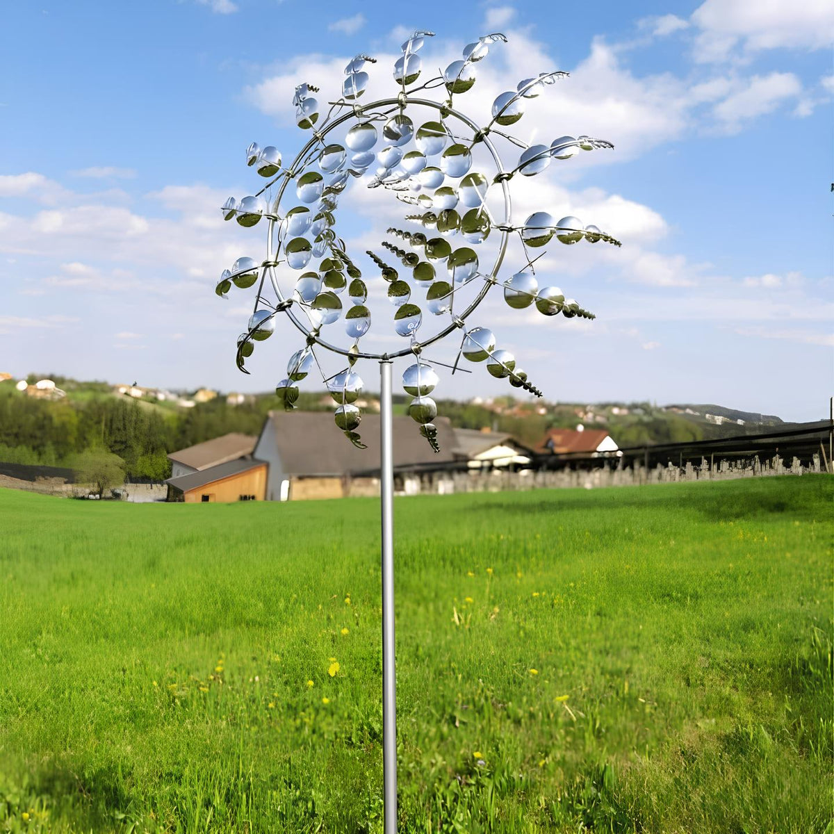 Unique and Magical Metal Windmill