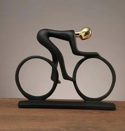 Unique Bicycle Lover Statue for Home and Garden Decor
