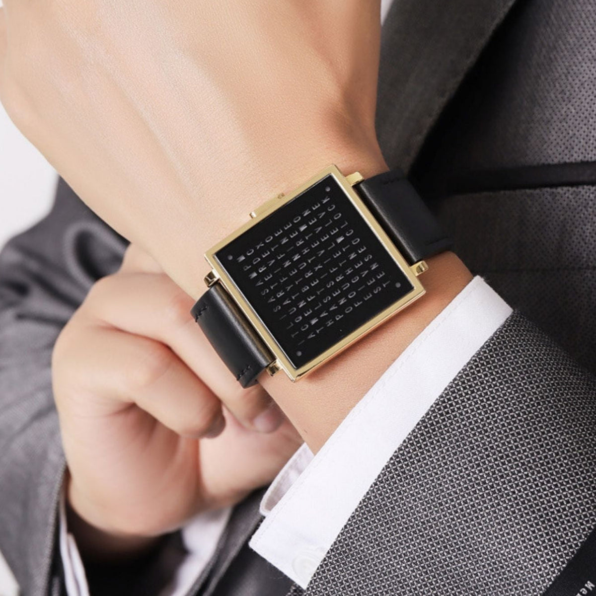 Unique Time Display and Waterproof Design Watch