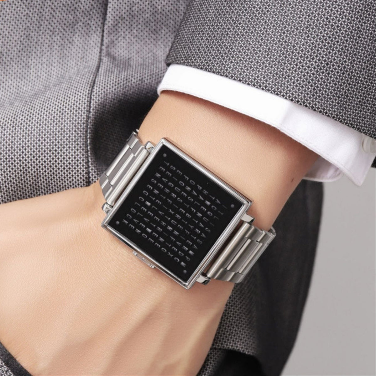 Unique Time Display and Waterproof Design Watch