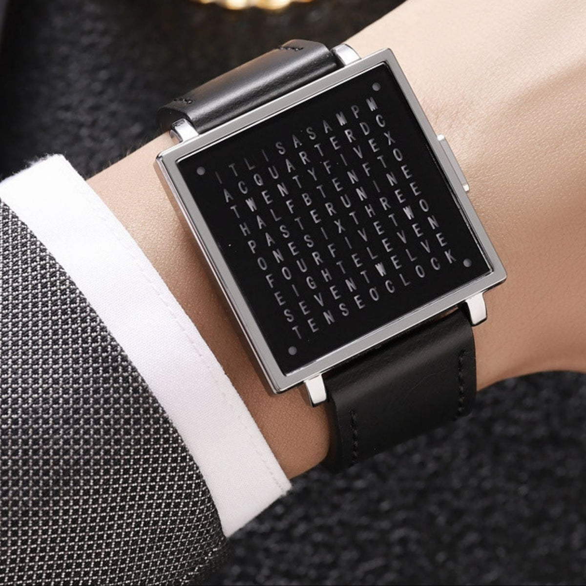 Unique Time Display and Waterproof Design Watch